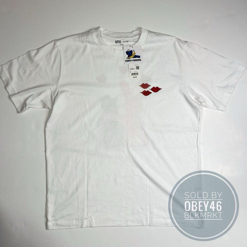 KAWS x Uniqlo Warhol UT Graphic 476350 T-shirt White Size L